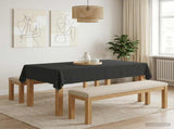 Table Cloth 5 pcs Rectangular Dark Grey 140 x 220 cm Polyester 42040233