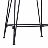Bar Stool 2 pcs Black 44 x 46 x 91 cm Rattan and Steel 42033205