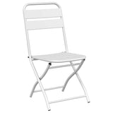 Bistro Set 3 pcs White Steel 42002950
