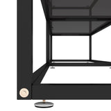TV Cabinet Black Tempered glass, powder-coated steel Large 331731
