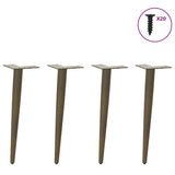 Coffee Table Legs Conical Shape 4 pcs Natural Steel 42-43 cm Steel 4012515