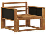Outdoor Middle Sofa Solid Acacia Wood Natural 3438818