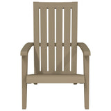 Garden Adirondack Chair Light brown Polypropylene Standard 364166