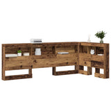 Storage Headboard with Shelf Old Wood 100 cm Engineered Wood 3335467