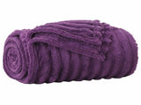 Throw Blankets 6 pcs Purple 150 x 130 cm Fleece 42016901