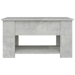 ZNTS Coffee Table Concrete Grey 79x49x41 cm Engineered Wood 809714