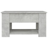 ZNTS Coffee Table Concrete Grey 79x49x41 cm Engineered Wood 809714