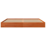 Bed Frame without Mattress Wax Brown 200x200 cm Solid Wood Pine 844814