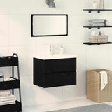 Bathroom Sink Cabinet Black Oak 60 x 39 x 62 cm Engineered Wood 3333143
