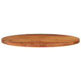 Table Top 120x60x3.8 cm Oval Solid Wood Acacia 370816