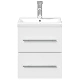 Bathroom Sink Cabinet with Built-in Basin White 3278755