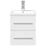 Bathroom Sink Cabinet with Built-in Basin White 3278755