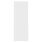 ZNTS Shoe Cabinet White 80x21x57 cm Engineered Wood 839910