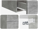 Wall-Mounted Bedside Cabinet Concrete Grey 33 x 34.5 x 40 cm 897961