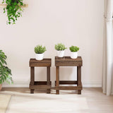 Plant Stand 2 pcs Brown 70 x 11 x 27 cm Mahogany Wood 42012383