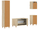 4 Piece Bathroom Cabinet Set ALKMAAR Sonoma Oak Engineered Wood 3417911