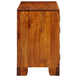 Shoe Cabinet with Door Brown 90 x 35 x 55 cm Solid Acacia Wood 4016513