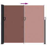 Retractable Side Awning Brown 180x500 cm 4004449