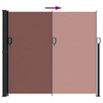 Retractable Side Awning Brown 180x500 cm 4004449