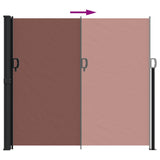 Retractable Side Awning Brown 180x500 cm 4004449