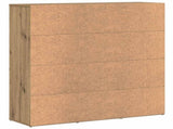 Bookshelf Artisan Oak 90x28x90 cm Engineered Wood 856059