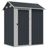 Garden Shed Anthracite 192x152.5x237 cm Galvanised Steel 364531