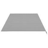Replacement Fabric for Awning Anthracite and White 6x3 m 311993