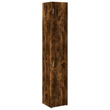 Slim Storage Cabinet Smoked Oak 40x42.5x225 cm Engineered Wood 3281277
