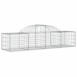Arched Gabion Baskets 12 pcs 200x50x40/60 cm Galvanised Iron 3146267
