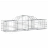 Arched Gabion Baskets 12 pcs 200x50x40/60 cm Galvanised Iron 3146267