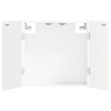 Dartboard Cabinet ALKMAAR High Gloss White Engineered Wood 896229