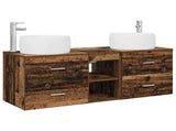 Bathroom Furniture Set 3 pcs Old Wood 49.5 x 44.5 x 66 cm 3405929