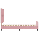 ZNTS Bed Frame Pink 80x200 cm Velvet 3344974