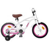 Kids Bike 14 Inches for 3-5 Years Old White 42009679