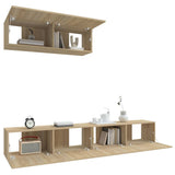 3 Piece TV Cabinet Set Sonoma Oak Engineered Wood 3114480