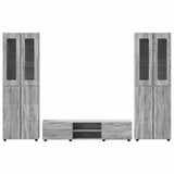 TV Cabinet Set FLORIN 3 pcs Grey Sonoma Engineered Wood 3398000