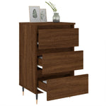 ZNTS Bedside Cabinet Brown Oak 40x35x69 cm Engineered Wood 826922