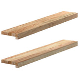 Window Sills 2 pcs Untreated 90x15x2 cm Solid Wood Oak 4009087