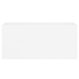 Sink Cabinet with Built-in Basin White Engineered Wood 3071567