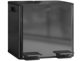 40L Dual Compartment Stainless Steel Bin, with Deodoriser Holders - Black T3398P344193