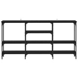 Console Table Black oak 160 x 29 x 80 cm Engineered wood 883558