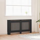 Radiator Cover Black 152x19x81.5 cm Engineered Wood 288177