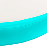 Inflatable Gymnastic Mat with Pump 100x100x10 cm PVC Green 92705