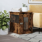 Dog Crate Furniture Smoked Oak 45x62x59 cm Engineered Wood 838313