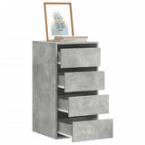 Corner Chest of Drawers Concrete Grey 40x41x76 cm Engineered Wood 852864