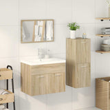 ZNTS 4 Piece Bathroom Furniture Set Sonoma Oak Engineered Wood 3325027