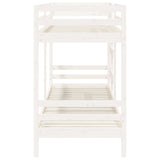 Bunk Bed without Mattress White 90x200 cm Solid Wood Pine 3139830