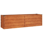 ZNTS Garden Raised Bed Rusty 160x40x45 cm Corten Steel 151952