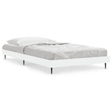 Bed Frame without Mattress White 90x200 cm Engineered Wood 832269