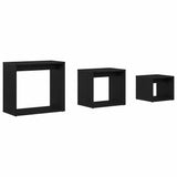 Nesting Table 3 pcs Black Oak Engineered Wood 862675